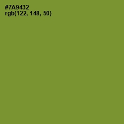 #7A9432 - Wasabi Color Image