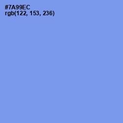#7A99EC - Cornflower Blue Color Image