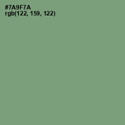 #7A9F7A - Laurel Color Image