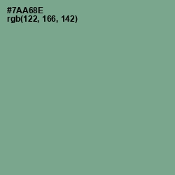 #7AA68E - Bay Leaf Color Image