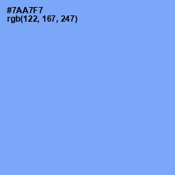 #7AA7F7 - Cornflower Blue Color Image