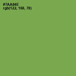 #7AA84E - Asparagus Color Image