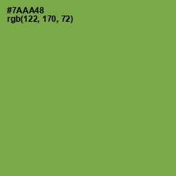 #7AAA48 - Asparagus Color Image