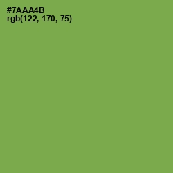 #7AAA4B - Asparagus Color Image