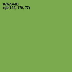 #7AAA4D - Asparagus Color Image