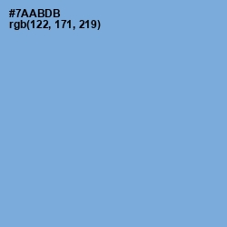 #7AABDB - Cornflower Blue Color Image