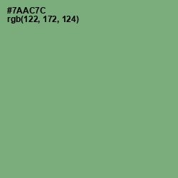 #7AAC7C - Fern Color Image