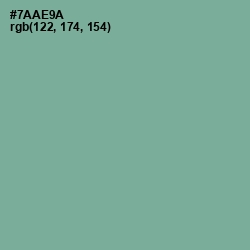 #7AAE9A - Sea Nymph Color Image