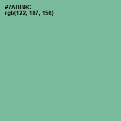#7ABB9C - Bay Leaf Color Image