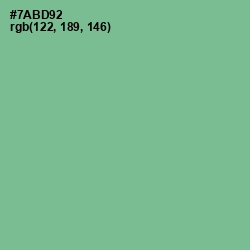 #7ABD92 - Bay Leaf Color Image