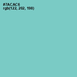 #7ACAC6 - Downy Color Image