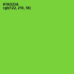 #7AD23A - Chartreuse Color Image