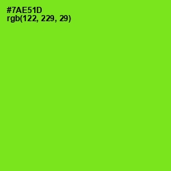 #7AE51D - Chartreuse Color Image