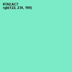 #7AEAC7 - Aquamarine Color Image