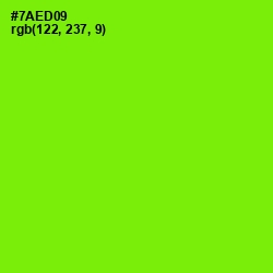 #7AED09 - Chartreuse Color Image