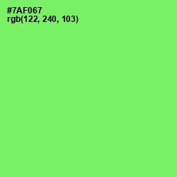 #7AF067 - Screamin' Green Color Image