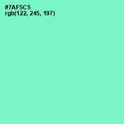 #7AF5C5 - Aquamarine Color Image