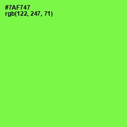 #7AF747 - Screamin' Green Color Image