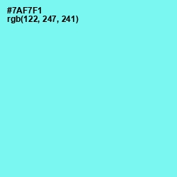 #7AF7F1 - Spray Color Image