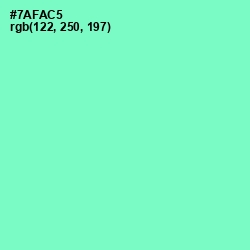 #7AFAC5 - Aquamarine Color Image