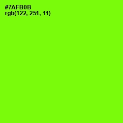 #7AFB0B - Chartreuse Color Image