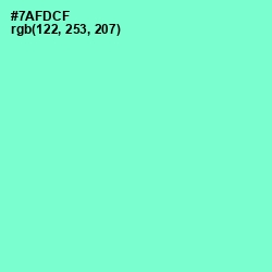 #7AFDCF - Aquamarine Color Image