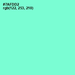 #7AFDD2 - Aquamarine Color Image