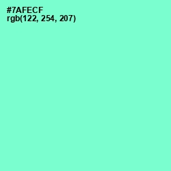 #7AFECF - Aquamarine Color Image