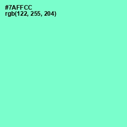 #7AFFCC - Aquamarine Color Image