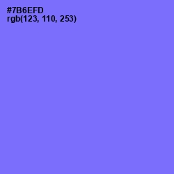 #7B6EFD - Moody Blue Color Image