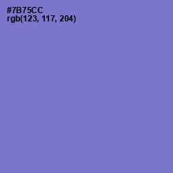 #7B75CC - Moody Blue Color Image