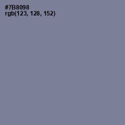 #7B8098 - Slate Gray Color Image