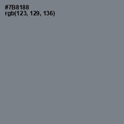 #7B8188 - Blue Smoke Color Image