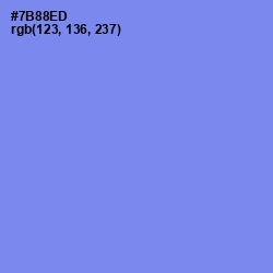 #7B88ED - Cornflower Blue Color Image