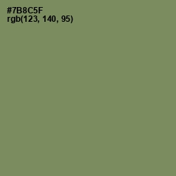 #7B8C5F - Glade Green Color Image