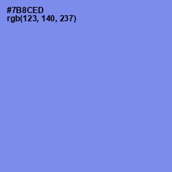 #7B8CED - Cornflower Blue Color Image