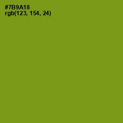 #7B9A18 - Trendy Green Color Image