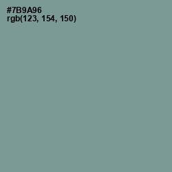 #7B9A96 - Juniper Color Image