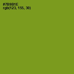 #7B9B1E - Trendy Green Color Image