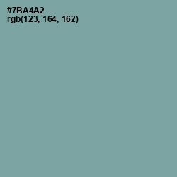 #7BA4A2 - Gumbo Color Image