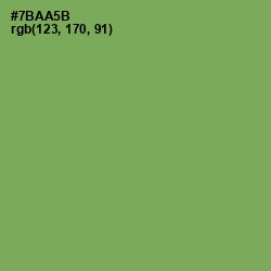 #7BAA5B - Asparagus Color Image