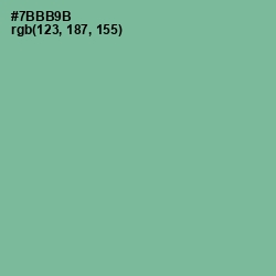 #7BBB9B - Bay Leaf Color Image