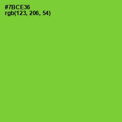 #7BCE36 - Chartreuse Color Image