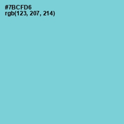 #7BCFD6 - Bermuda Color Image