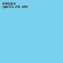 #7BD2F0 - Sky Blue Color Image
