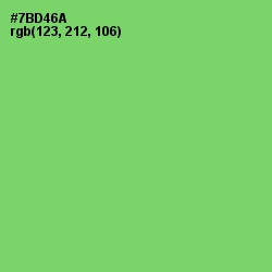 #7BD46A - Pastel Green Color Image