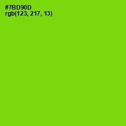 #7BD90D - Chartreuse Color Image
