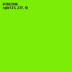 #7BED06 - Chartreuse Color Image