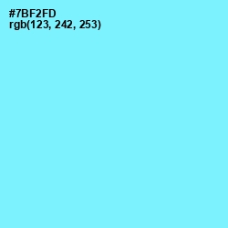 #7BF2FD - Spray Color Image