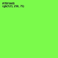 #7BFA4B - Screamin' Green Color Image